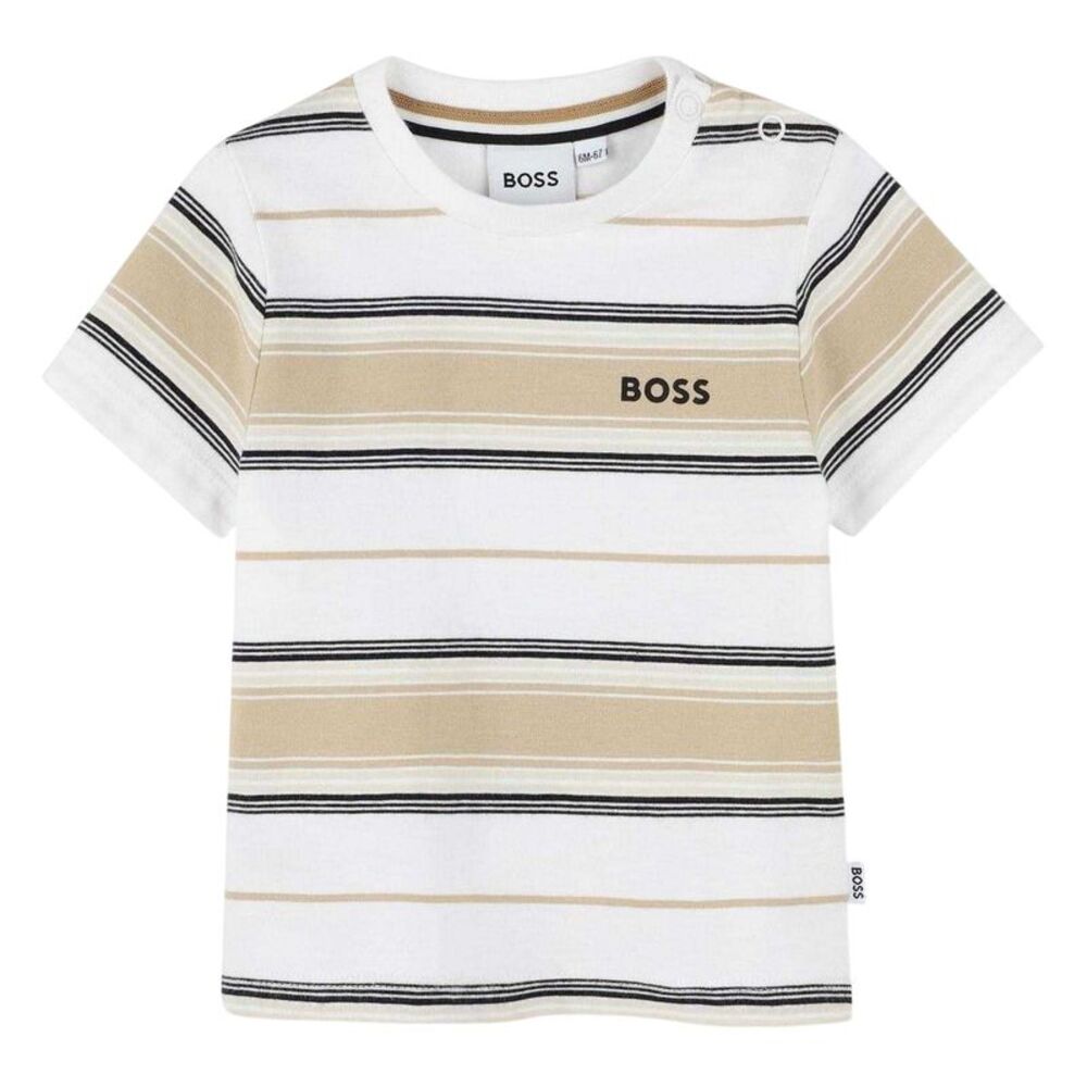 Boss Baby Striped Regular T-Shirt / Sand